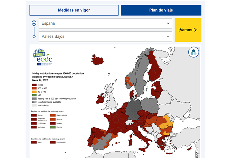 viajar europa restricciones covid